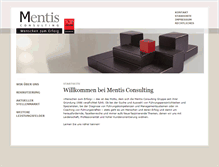 Tablet Screenshot of mentis-consulting.de